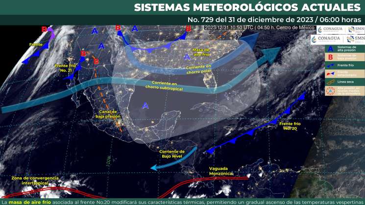 Lluvias aisladas en Oaxaca frío en sierras y calor en costas