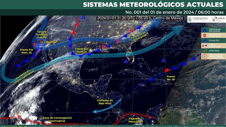  Continuará el ambiente frío y evento de norte en Oaxaca 