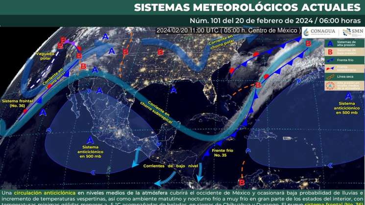 Baja probabilidad de lluvias en Oaxaca