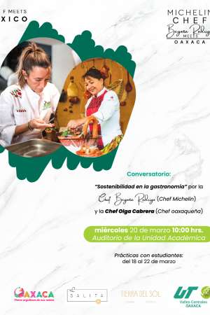 Recibirá UTVCO a chef Begoña Rodrigo con estrella Michelin 