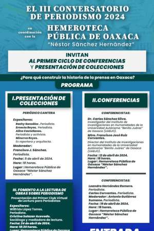 Tercer Conversatorio de Periodismo Oaxaca 2024