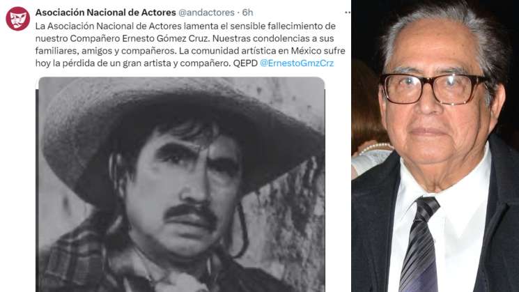 Fallece el actor mexicano Ernesto Gómez Cruz a los 90 años 