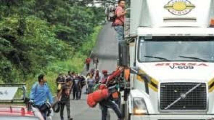 Llaman a transportistas evitar sanciones por trasladar migrantes 