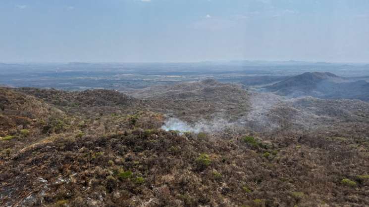 Avanza control y liquidación de incendios en los Chimalapas