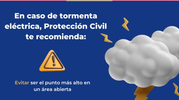 Tormentas y lluvias aisladas por la tarde-noche en Oaxaca