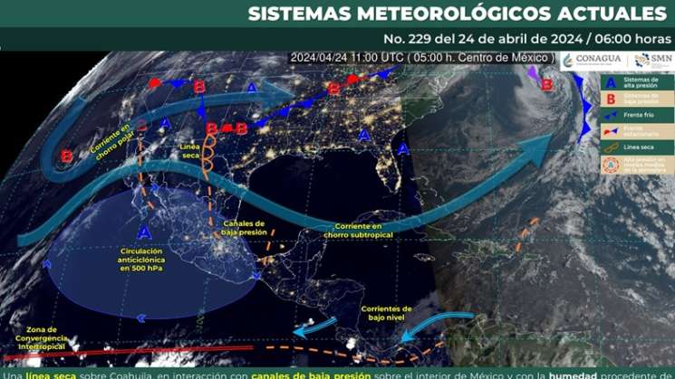 Anuncian lluvias aisladas en zonas montañosas de Oaxaca  
