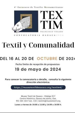 Invitan al 4°Encuentro de Textiles Mesoamericano 
