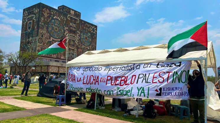 UNAM: No habrá represión contra campamento pro Palestina