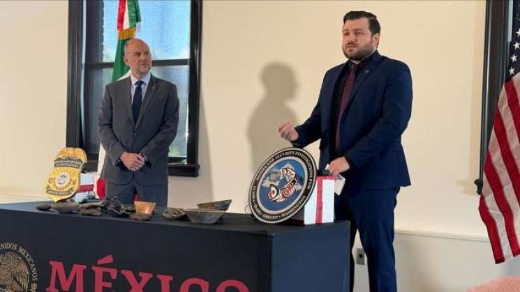 EU entrega a Gobierno de México 35 piezas arqueológicas