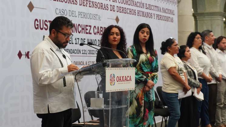  Ofrece gobierno disculpa pública a familiares de periodista