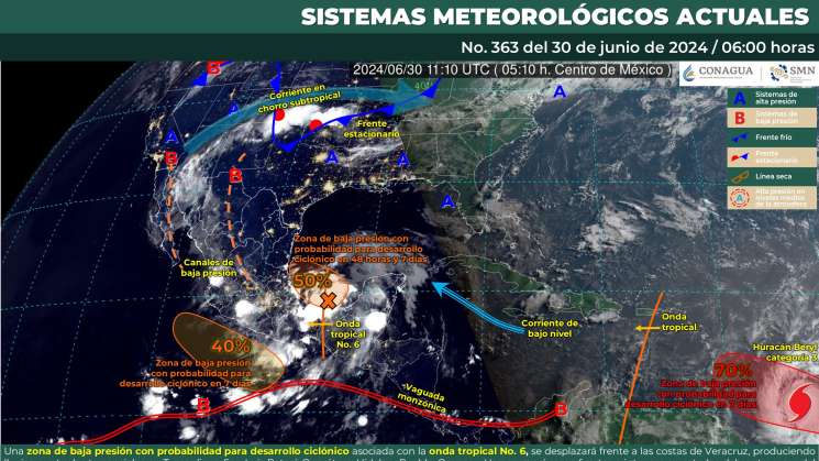 Anuncian lluvias torrenciales en regiones de Oaxaca