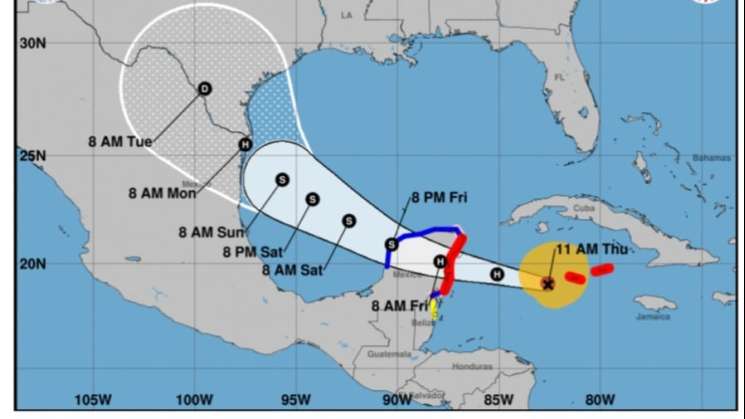  Huracán Beryl dejará efecto indirecto lluvias fuertes en Oaxaca 