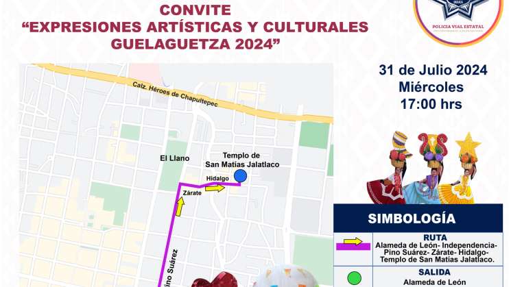 Seguridad y Protección Vial para último convite de Guelaguetza