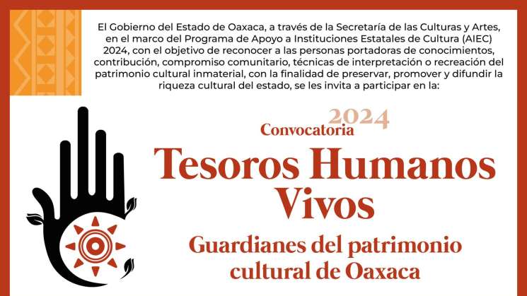  Lanza Seculta la convocatoria Tesoros Humanos Vivos 2024 