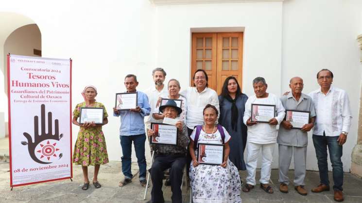 Distinguen a elegidos en convocatoria“Tesoros Humanos Vivos 2024”
