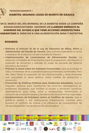 En Oaxaca, la segunda causa de muerte es la diabetes 