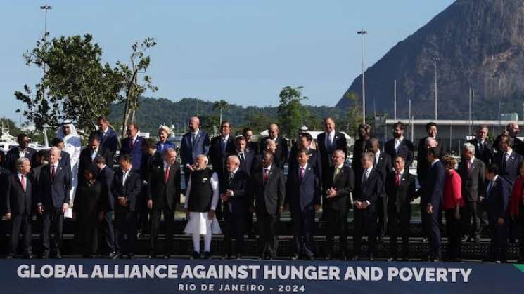 Imágenes de Claudia Shembaum en la reunión G20 de Brasil 