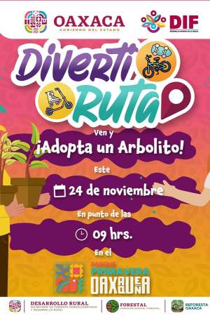 La Diverti Ruta nuevamente en el Parque Primavera Oaxaqueña 