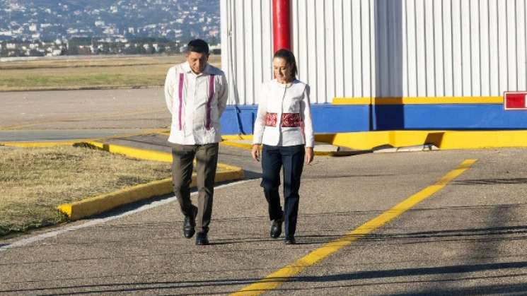 Claudia Sheinbaum se reúne con Salomòn Jara en Oaxaca