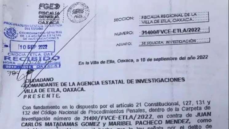 Denuncian a matrimonio por venta de plazas en gobierno de Oaxaca 