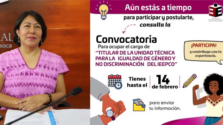 Participa en convocatoria a titularidad de Unidad de Género