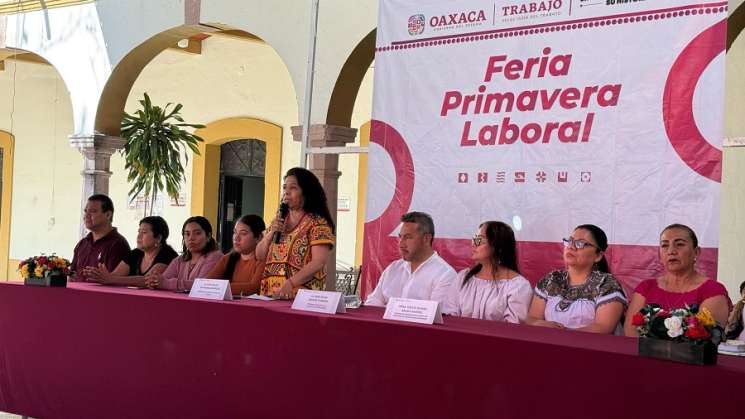 Realiza Setrao Feria Primavera Laboral en Tlacolula de Matamoros 