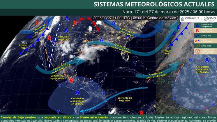Anuncian lluvias y  tormentas en algunas regiones de Oaxaca   