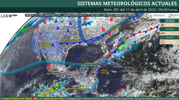 Se prevé ambiente caluroso diurno con baja probabilidad de lluvia