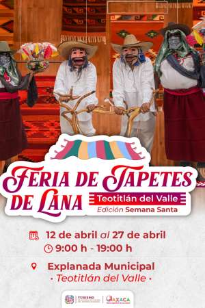 Realizará Teotitlán del Valle Feria de Tapetes de Lana  