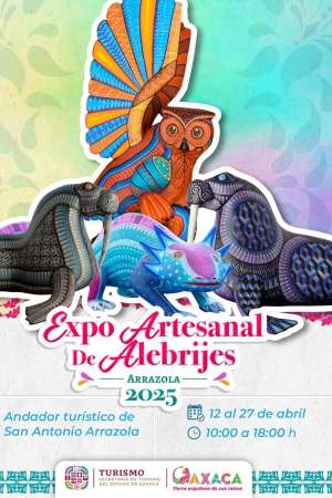 Invitan a la Expo Artesanal de Alebrijes de San Antonio Arrazola