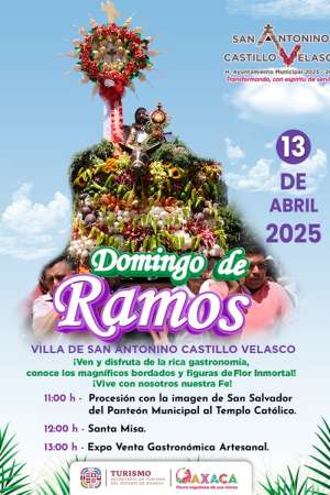 San Antonino Castillo Velasco invita a vivir su Domingo de Ramos 