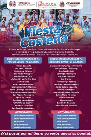 Celebra San Juan Cacahuatepec 20 años en la Fiesta Costeña 