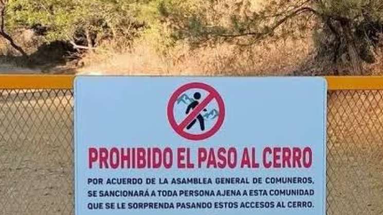 Comuneros de San Felipe del Agua cierran paso a senderistas 