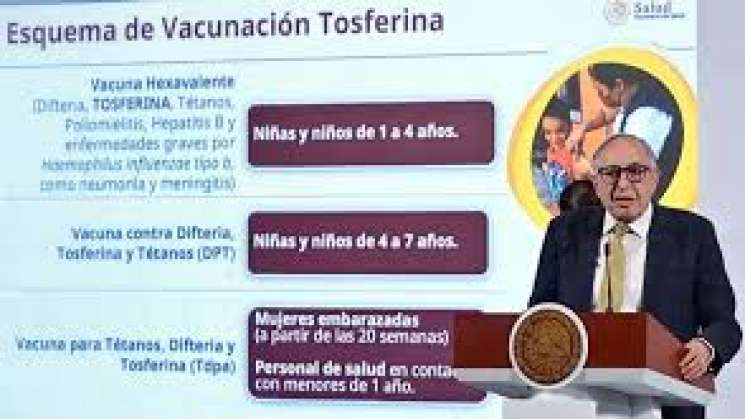 En Oaxaca, hay 23 casos de tos ferina y 4 contagios de sarampión