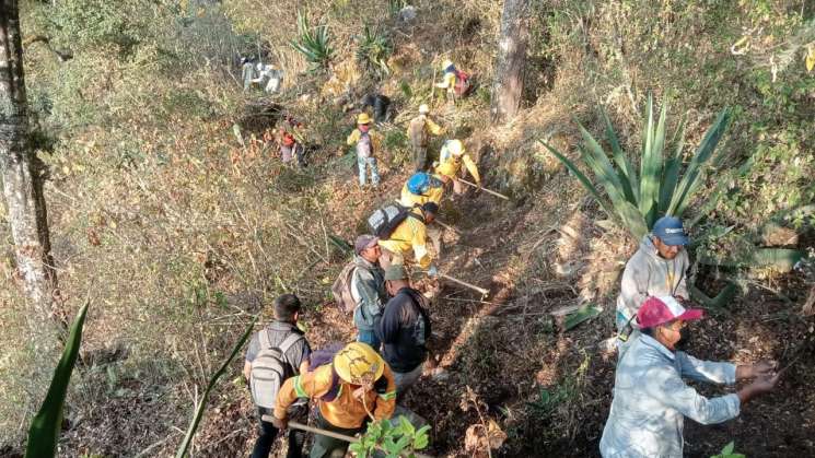 Controlado incendio forestal en San Esteban Atatlahuca
