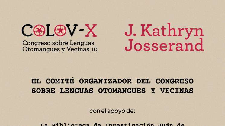 Invitan al Congreso sobre Lenguas Otomangues y Vecinas