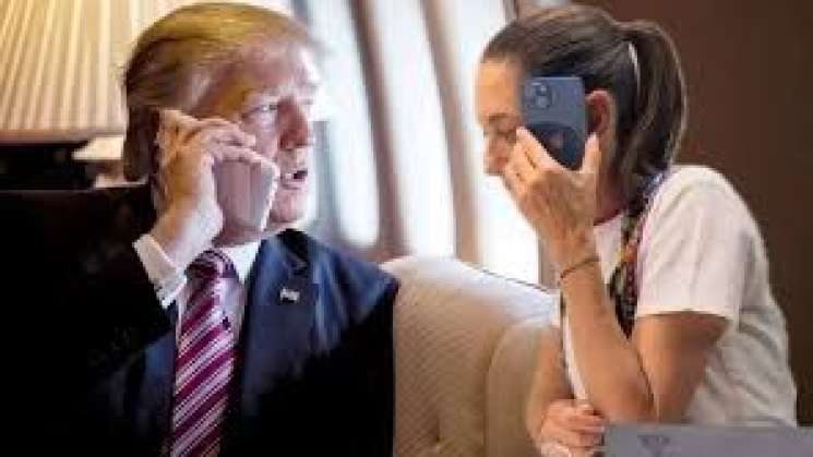 Llamada de Trump fue para mejorar balance comercial: Sheimbaum 