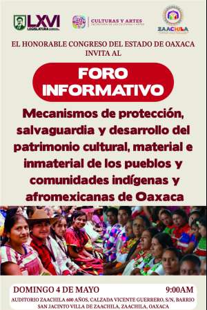 Foro informativo sobre patrimonio cultural en Oaxaca 