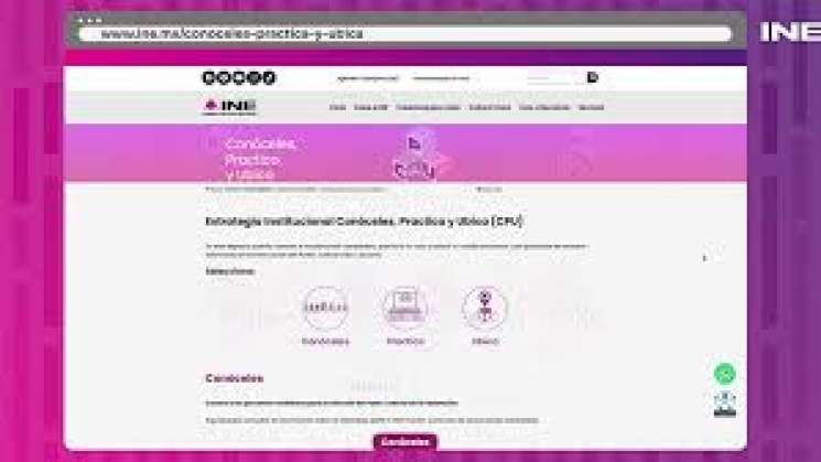 INE lanza plataforma interactiva:Conóceles, Practica y Ubica