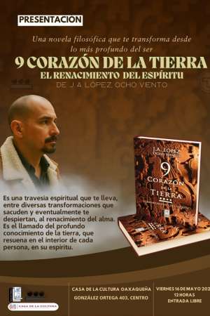 Presentará CCO libro “9 Corazón de la Tierra