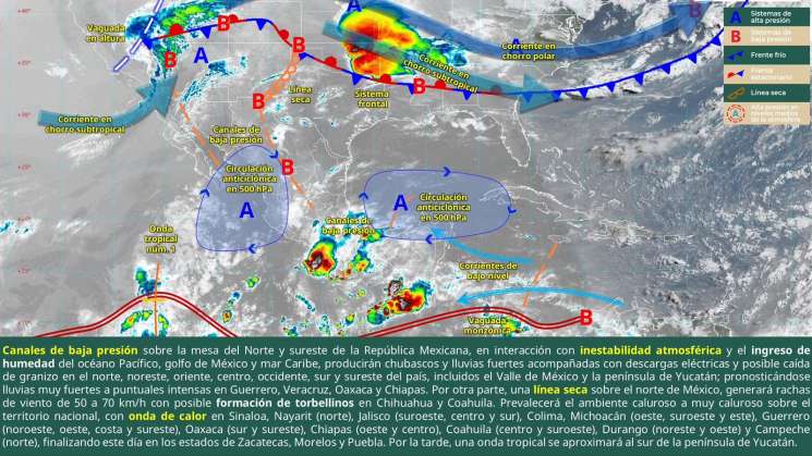 Se espera día lluvioso en Oaxaca