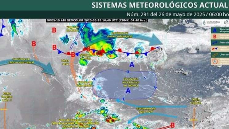 Preven lluvias de intensidad variable en Oaxaca