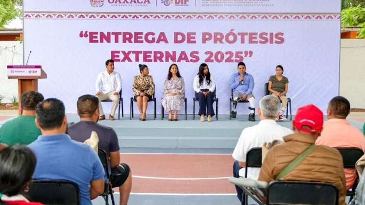 DIF Oaxaca beneficia con prótesis a 30 personas en vulnerabilidad