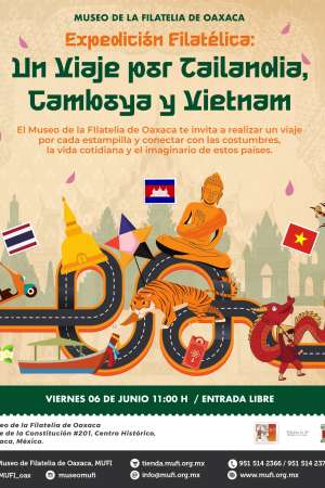 MUFI invita a exposición filátelica por países asiáticos