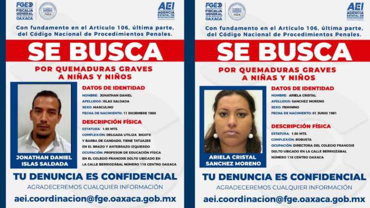 FGEO emite ficha de búsqueda contra directivos del colegio Dolto