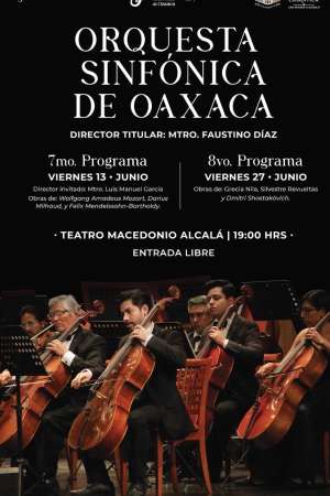 Disfruta los concierto de la Orquesta Sinfónica de Oaxaca