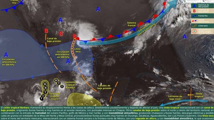 Este martes, siguen lluvias y tormentas en territorio estatal