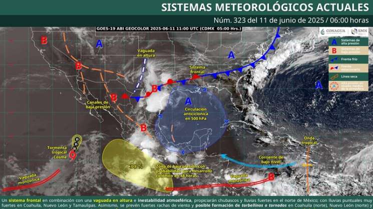 Se prevé lluvias de intensidad variable en Oaxaca 