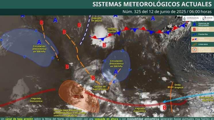 Lluvias de intensidad variable con tormentas en Oaxaca