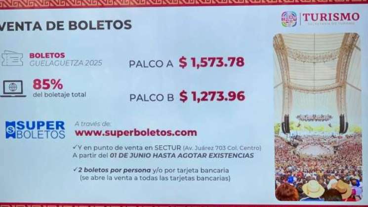 Sectur pide no comprar  boletos de la Guelaguetza en reventa
